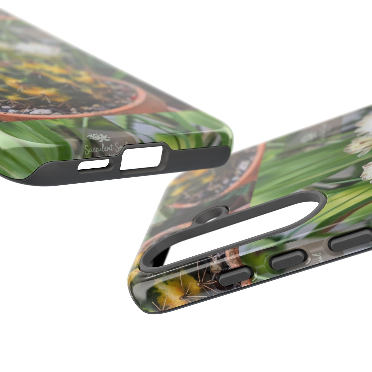 Cactus Phone Case, Tough Cases with Succulent Design, Floral Phone Cover, Plant Lover Gift, Nature Aesthetic Cases, Eco-Friendly Accessories