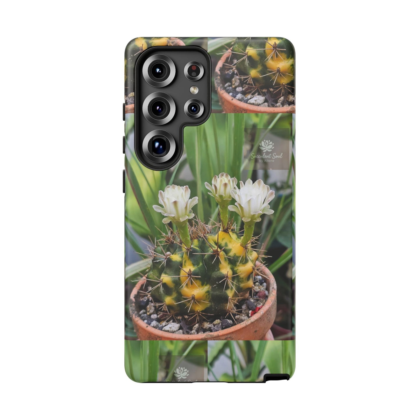 Cactus Phone Case, Tough Cases with Succulent Design, Floral Phone Cover, Plant Lover Gift, Nature Aesthetic Cases, Eco-Friendly Accessories