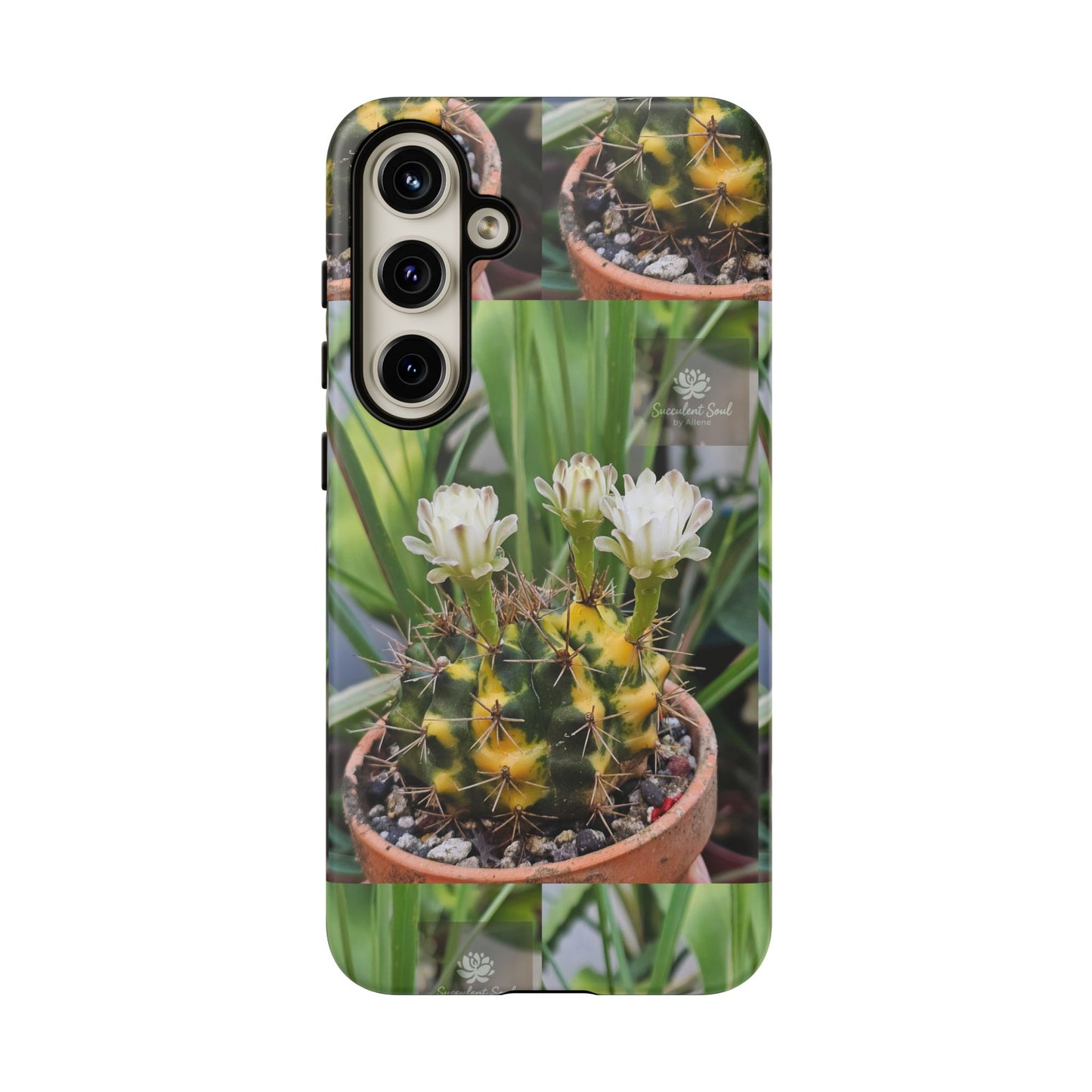 Cactus Phone Case, Tough Cases with Succulent Design, Floral Phone Cover, Plant Lover Gift, Nature Aesthetic Cases, Eco-Friendly Accessories