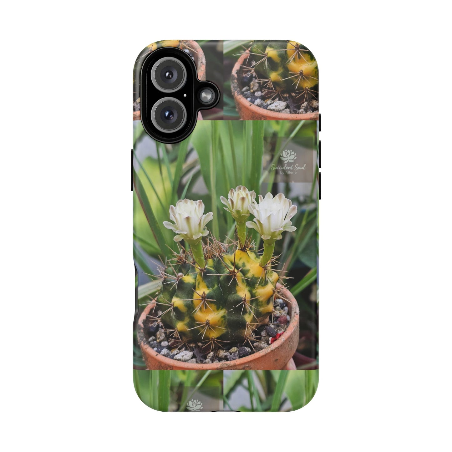 Cactus Phone Case, Tough Cases with Succulent Design, Floral Phone Cover, Plant Lover Gift, Nature Aesthetic Cases, Eco-Friendly Accessories
