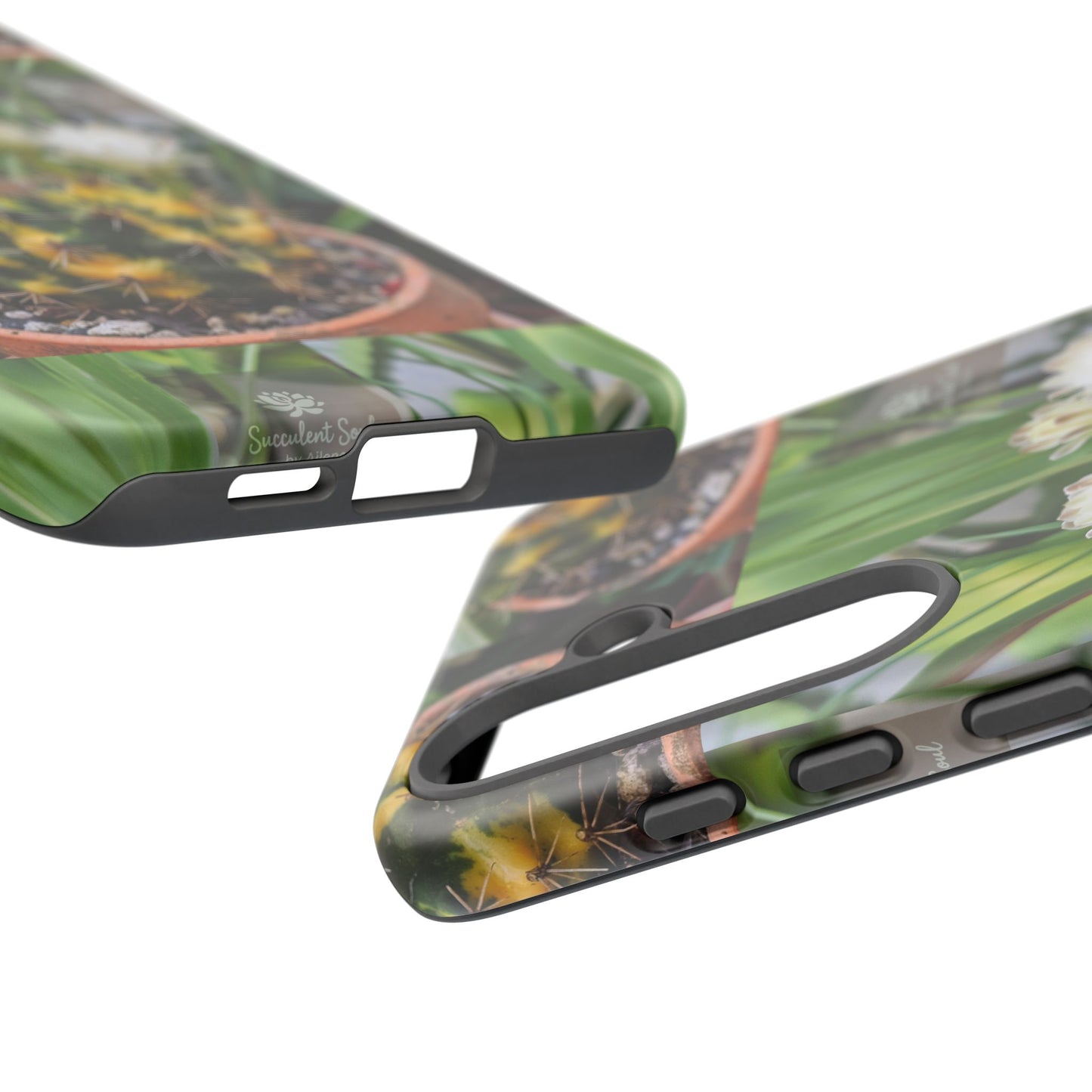 Cactus Phone Case, Tough Cases with Succulent Design, Floral Phone Cover, Plant Lover Gift, Nature Aesthetic Cases, Eco-Friendly Accessories