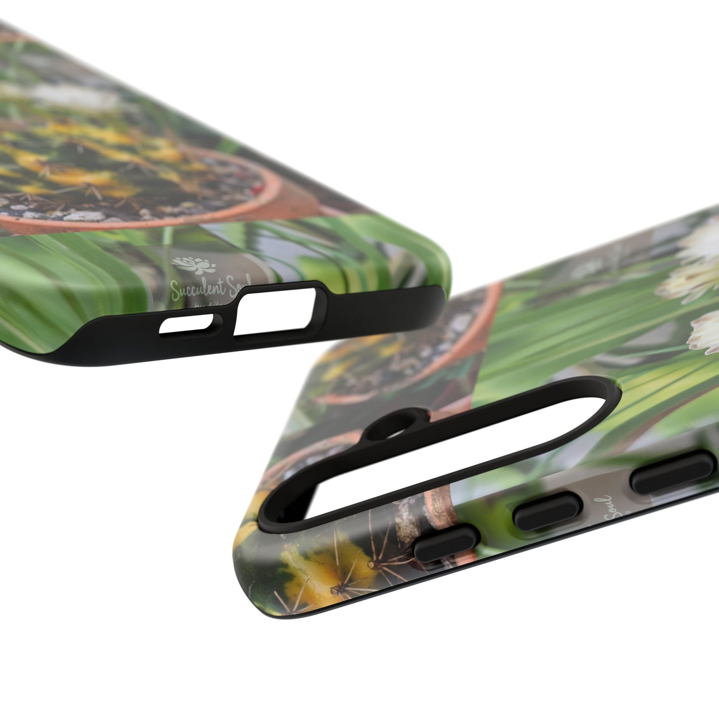 Cactus Phone Case, Tough Cases with Succulent Design, Floral Phone Cover, Plant Lover Gift, Nature Aesthetic Cases, Eco-Friendly Accessories