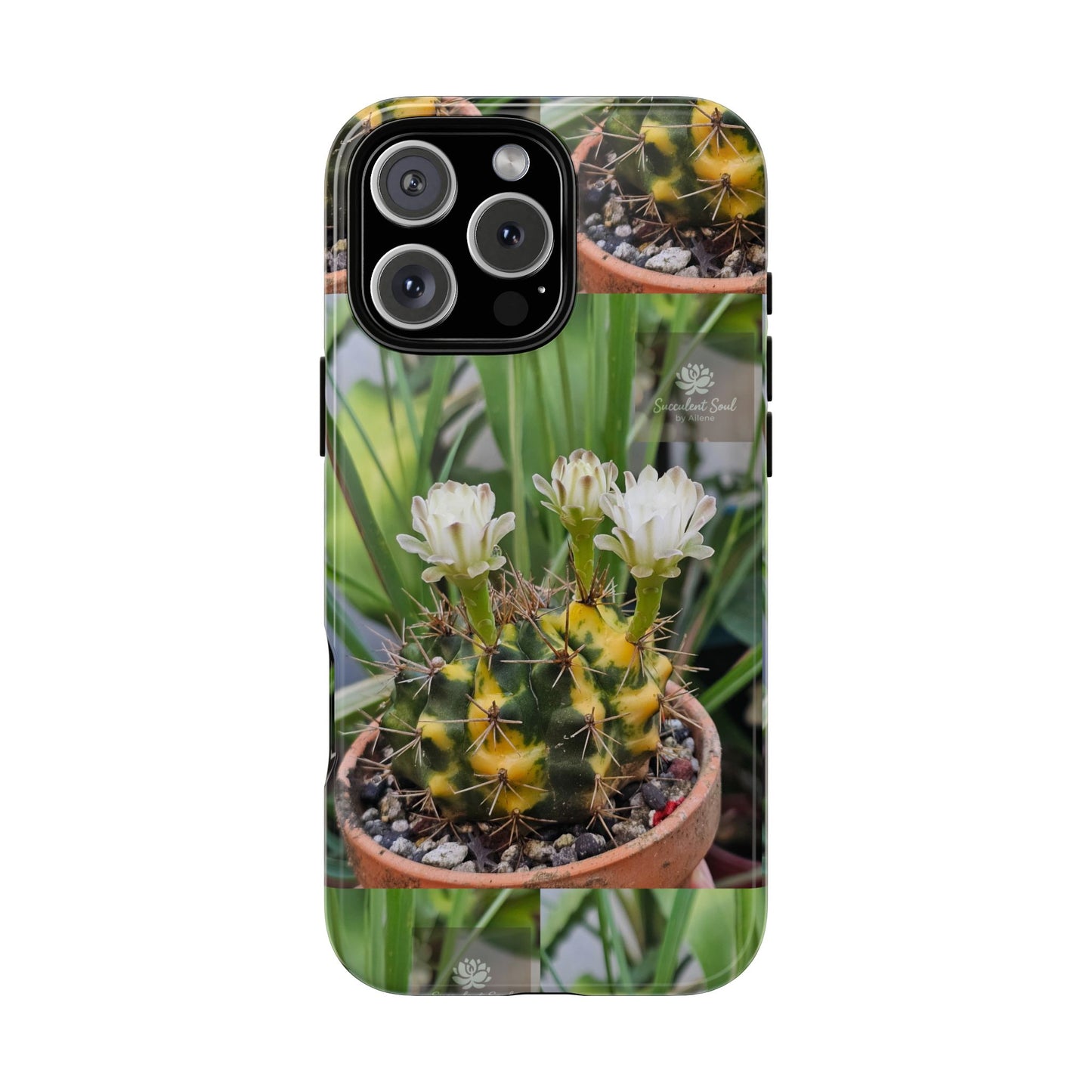 Cactus Phone Case, Tough Cases with Succulent Design, Floral Phone Cover, Plant Lover Gift, Nature Aesthetic Cases, Eco-Friendly Accessories