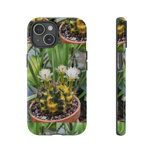 Cactus Phone Case, Tough Cases with Succulent Design, Floral Phone Cover, Plant Lover Gift, Nature Aesthetic Cases, Eco-Friendly Accessories
