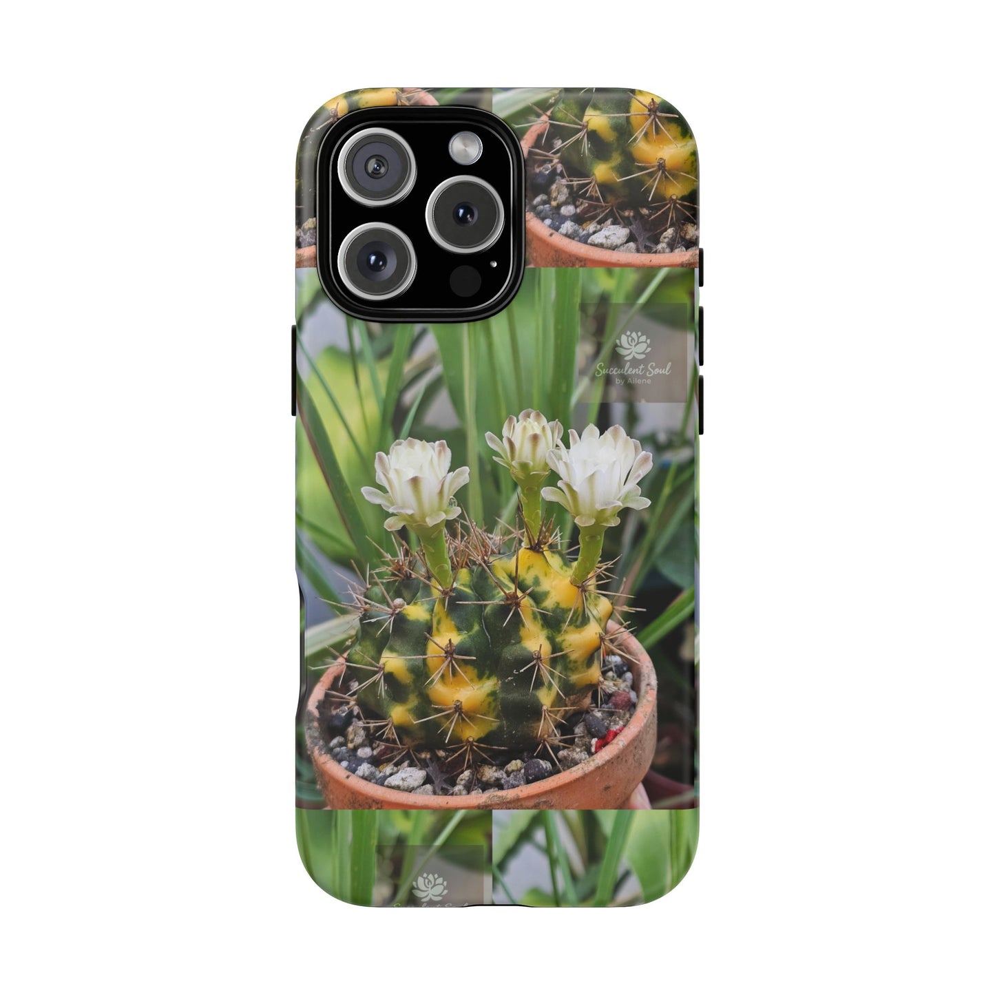 Cactus Phone Case, Tough Cases with Succulent Design, Floral Phone Cover, Plant Lover Gift, Nature Aesthetic Cases, Eco-Friendly Accessories