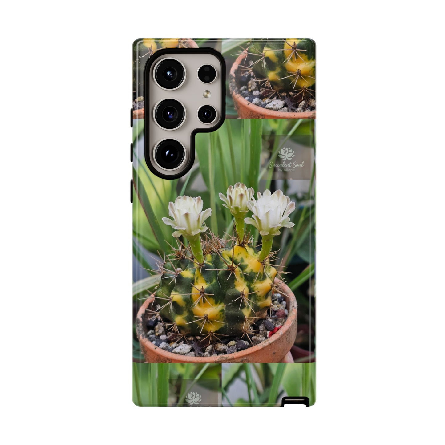 Cactus Phone Case, Tough Cases with Succulent Design, Floral Phone Cover, Plant Lover Gift, Nature Aesthetic Cases, Eco-Friendly Accessories
