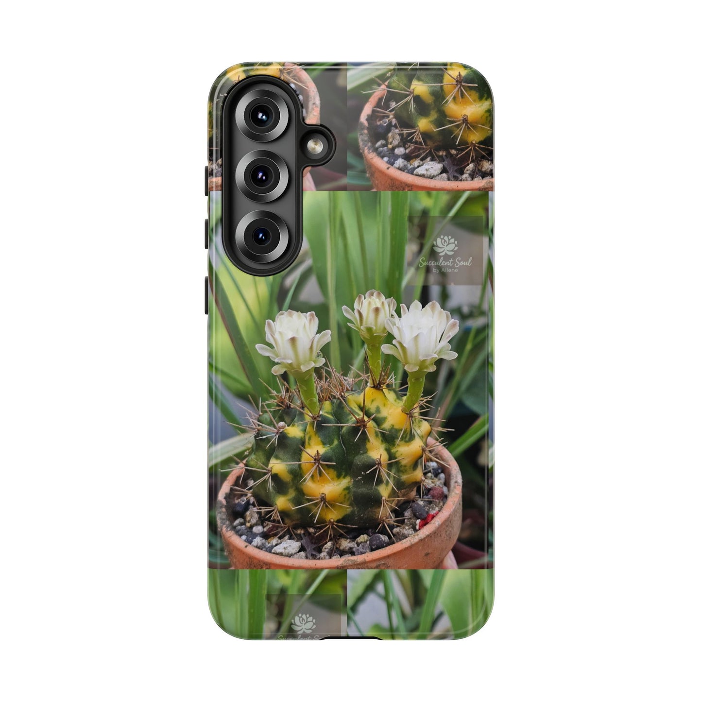 Cactus Phone Case, Tough Cases with Succulent Design, Floral Phone Cover, Plant Lover Gift, Nature Aesthetic Cases, Eco-Friendly Accessories