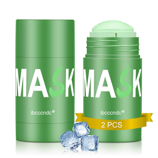 Green Tea Face Mask Stick for Face, Blackhead Remover with Green Tea Extract, Poreless Deep Cleanse Mask Stick For Purifying, Moisturizing, Oil Control Reduce For Women and Men,All Skin Types,2 Pieces
