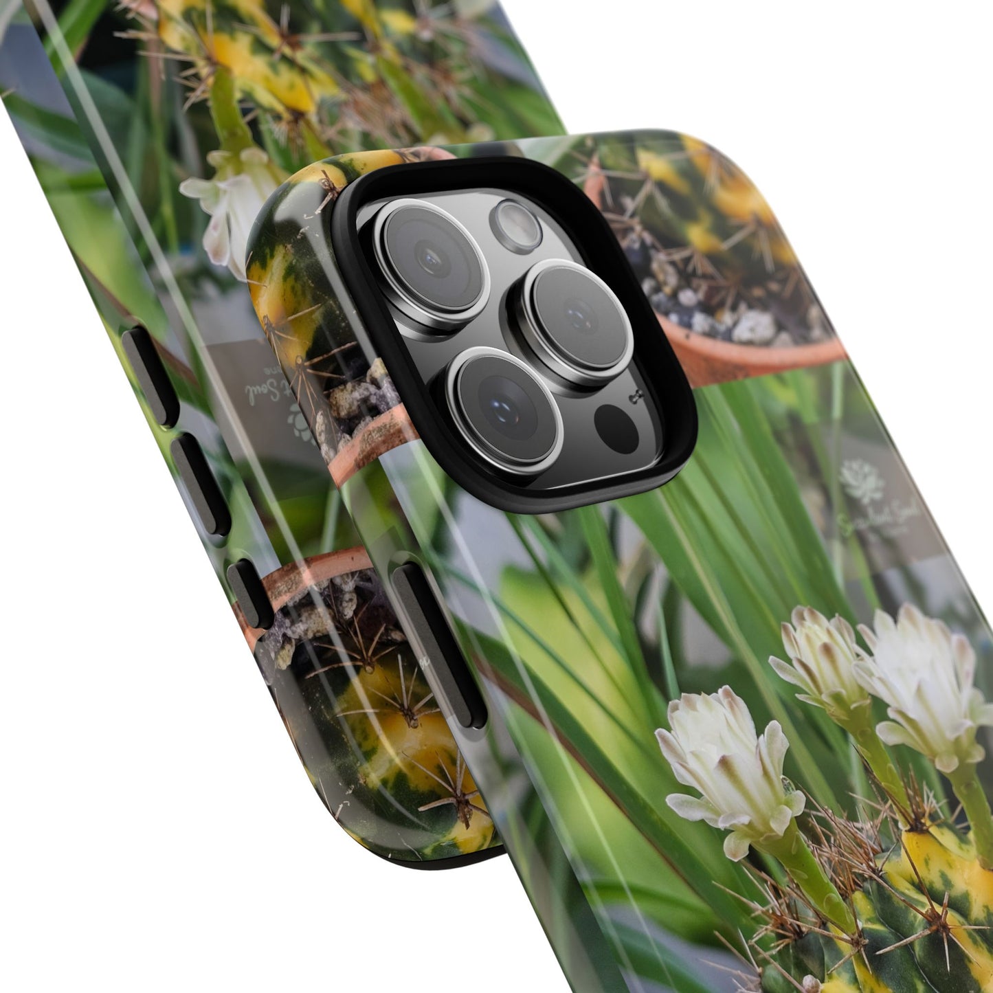 Cactus Phone Case, Tough Cases with Succulent Design, Floral Phone Cover, Plant Lover Gift, Nature Aesthetic Cases, Eco-Friendly Accessories