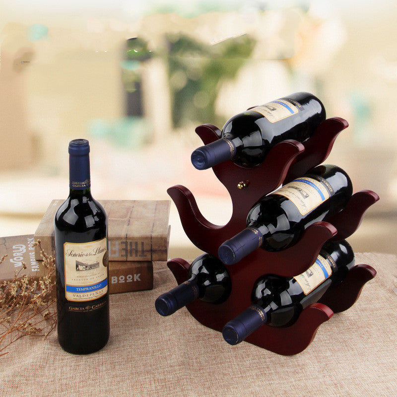 Wooden Wine Rack Decoration European Creative Wine Rack Wine Glass Rack