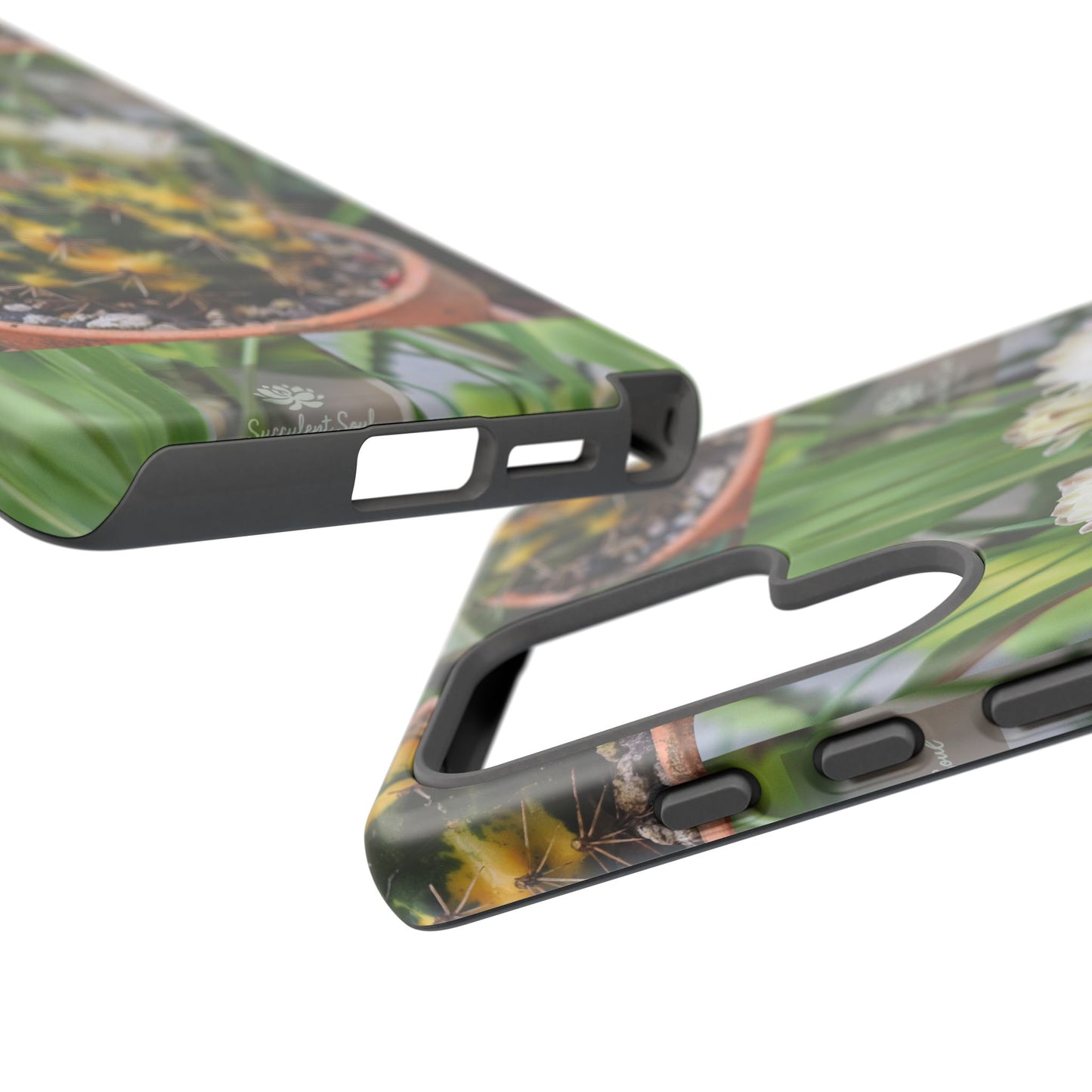 Cactus Phone Case, Tough Cases with Succulent Design, Floral Phone Cover, Plant Lover Gift, Nature Aesthetic Cases, Eco-Friendly Accessories